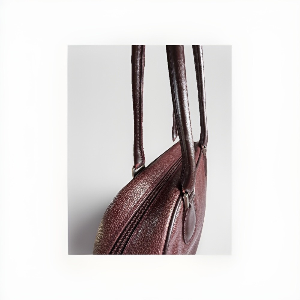 FURLA Brownish Red Leather Strap Bowling Shoulder  bag with‎ strap - Picture 4 of 16